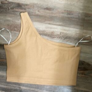 #266 One shoulder crop top